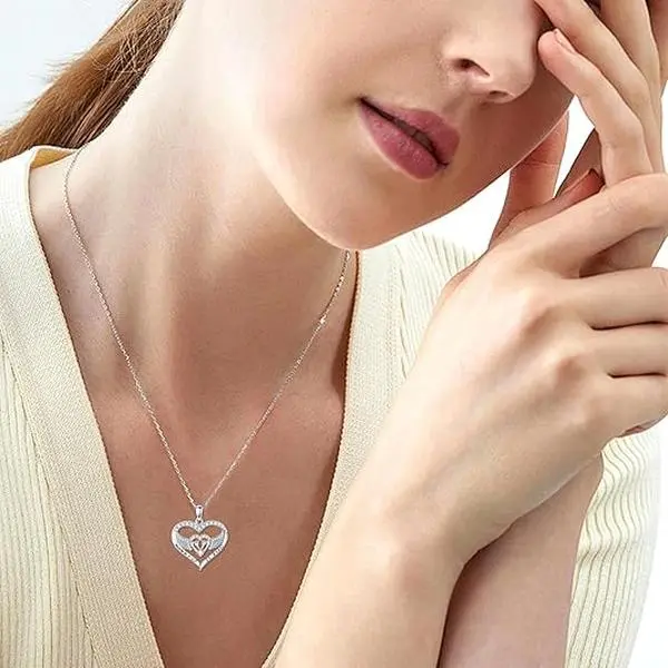 Miscarriage Necklace Loss of Pregnancy Rings 925 Sterling Silver Loss Mommy of an Angel Memorial Jewelry Sympathy Gift for Women Mom (necklace miscarriage) Mommy of an Angel Memorial Necklace with Winged Baby Footprints.