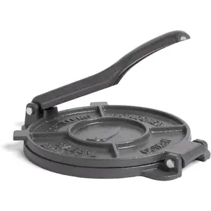 8 Inch Cast Iron Quesadilla Maker – Heavy Duty Empanada Maker Press – Cast Iron Tortilla Maker for Kitchen, Home Use