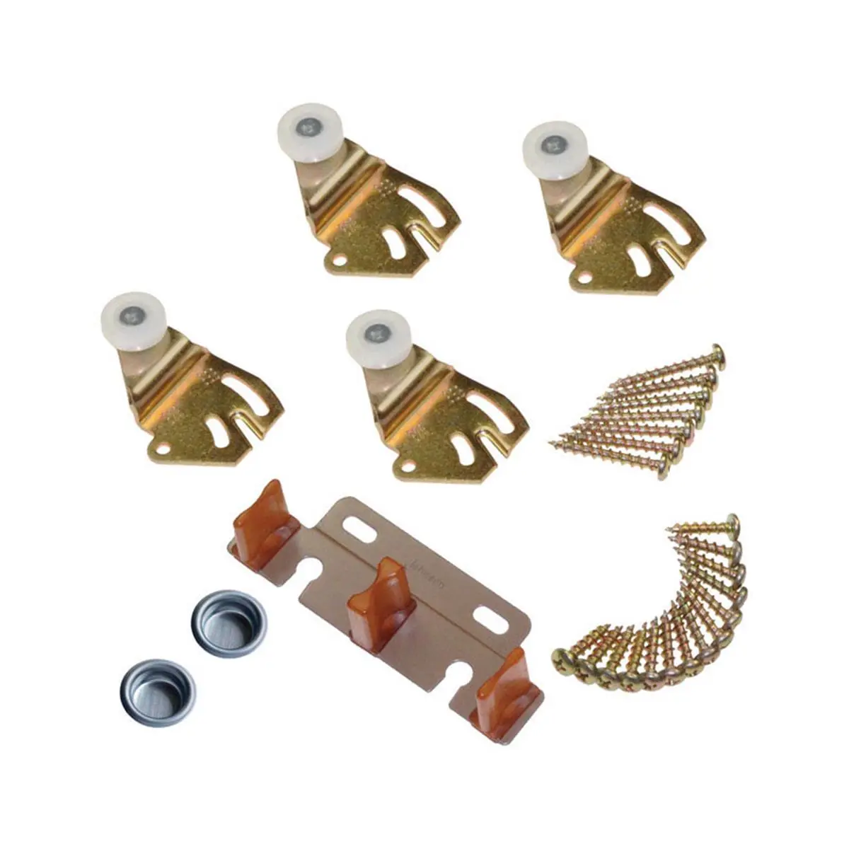 212 MAIN 5001299 Brass-Plated Brown & White Metal By-Pass Part Set, High Quality Hardware