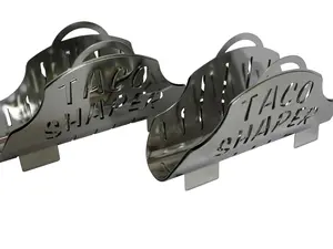 Shellminator Perfect Taco Shapers 2 Pack Kitchen Utensils for Easy Taco Making Versatile Use in Any Pan Oven Air Fryer Effortless Cooking Multiple Shells at Once