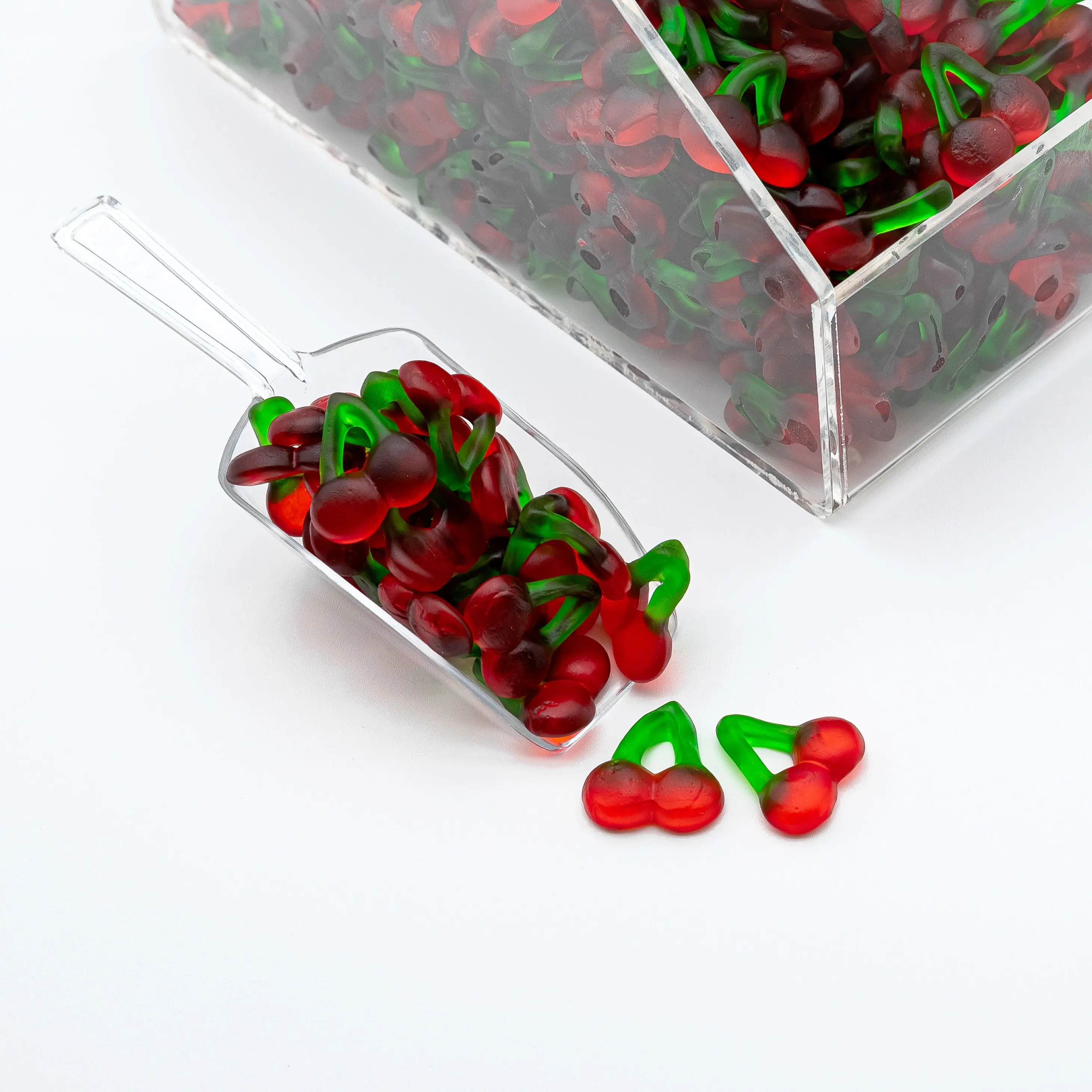 Gummy Twin Cherry - Sweet and Soft Candy with Cherry Flavor - 4 oz & 8 oz & 1 lb Candy Bag