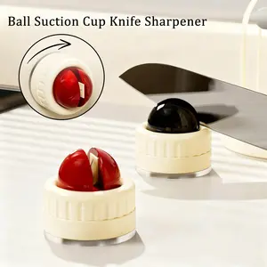 Oceantree Knife Sharpener 2Pack Mini Set,Portable Rapid Knife Sharpener & Kitchen Knife Sharpener (with Suction Base) | for Knives, Scissors, Cleavers & Outdoor Tools | Sharpener (Non-Slip) Kitchenware Home