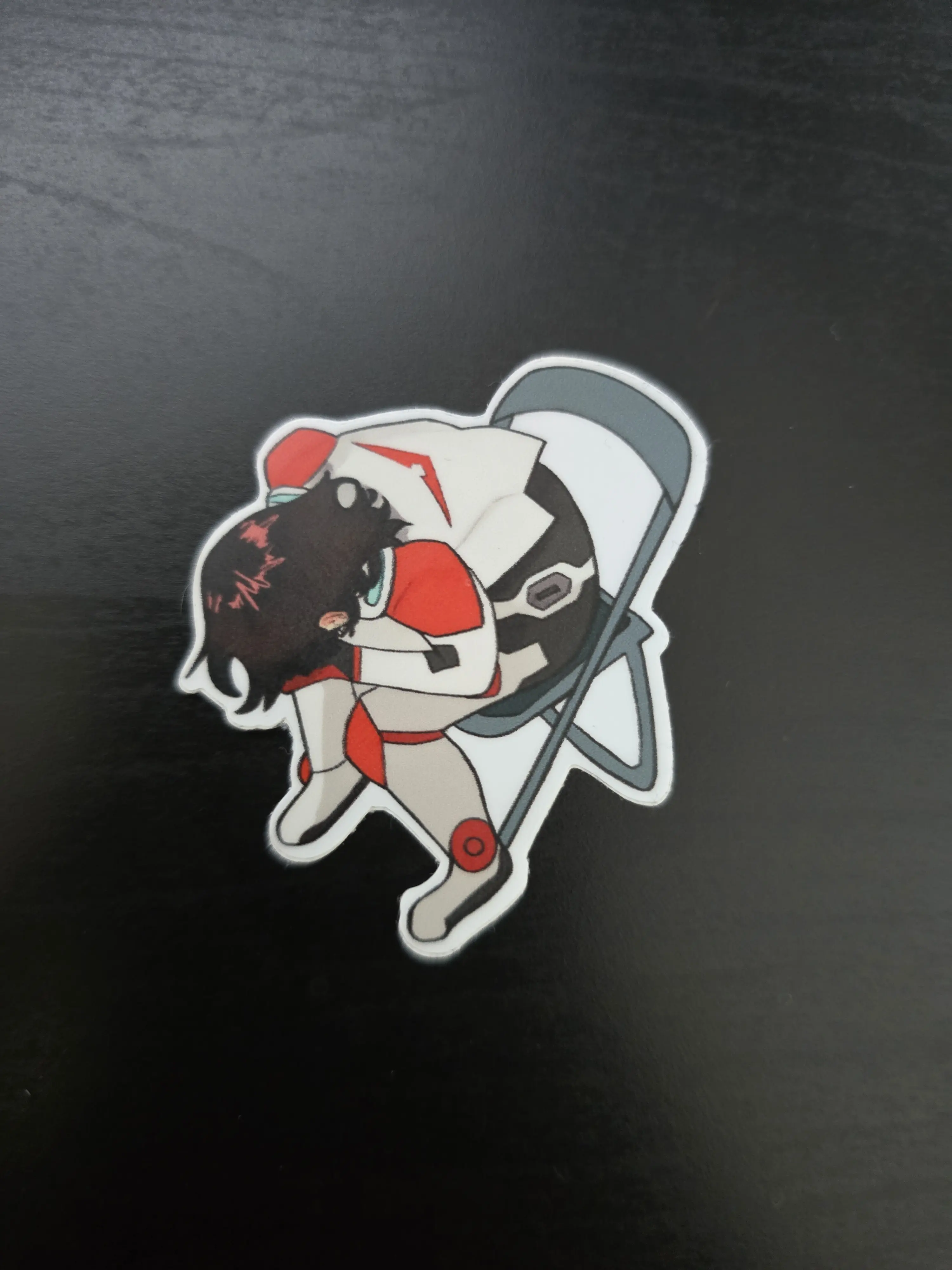 Keith Voltron Meme Chair Sticker