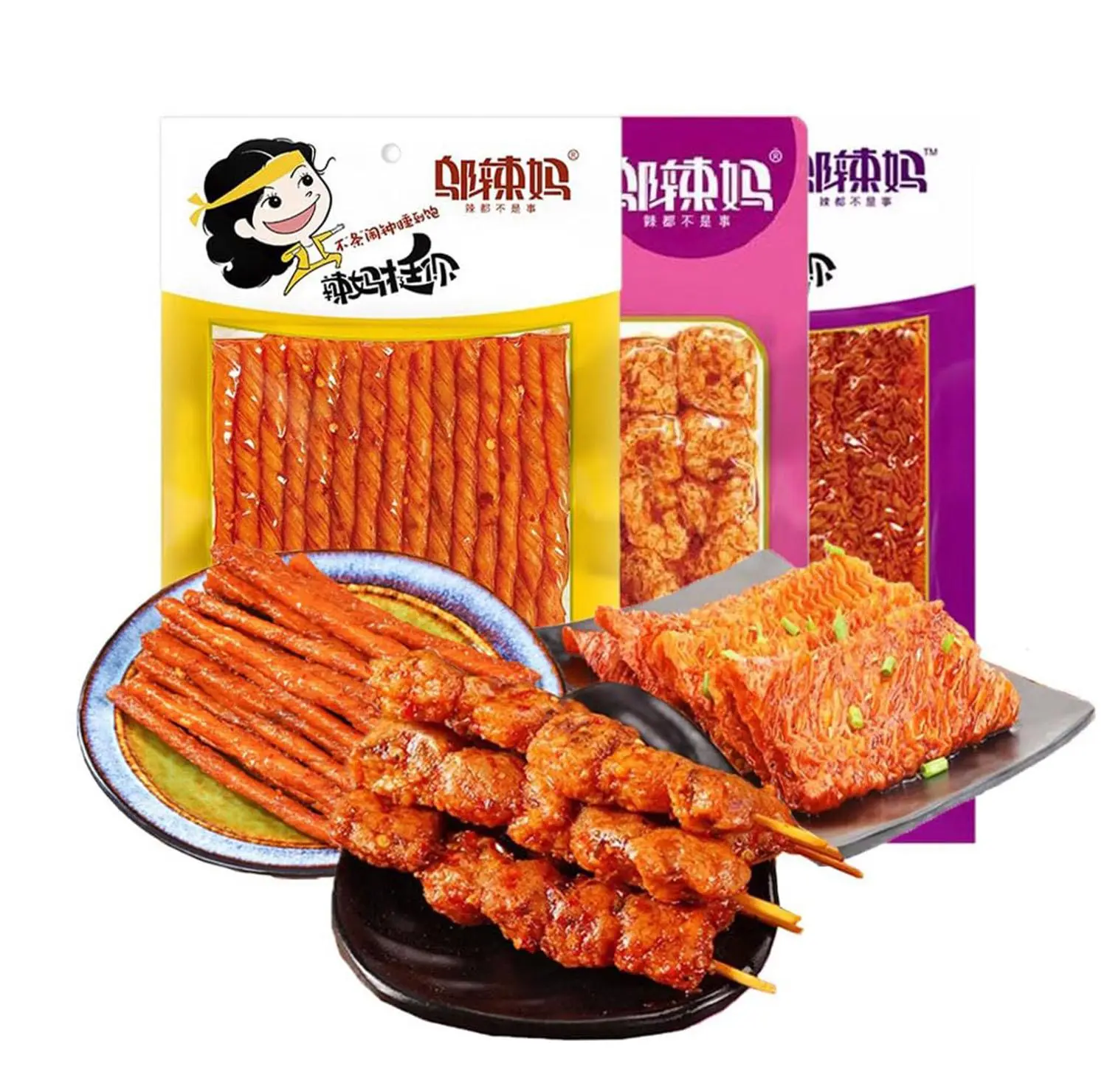 Phuumy 10.05oz 3 Packaging Latiao Spicy Strip Exist Tiktok Snacks Chinese Snacks