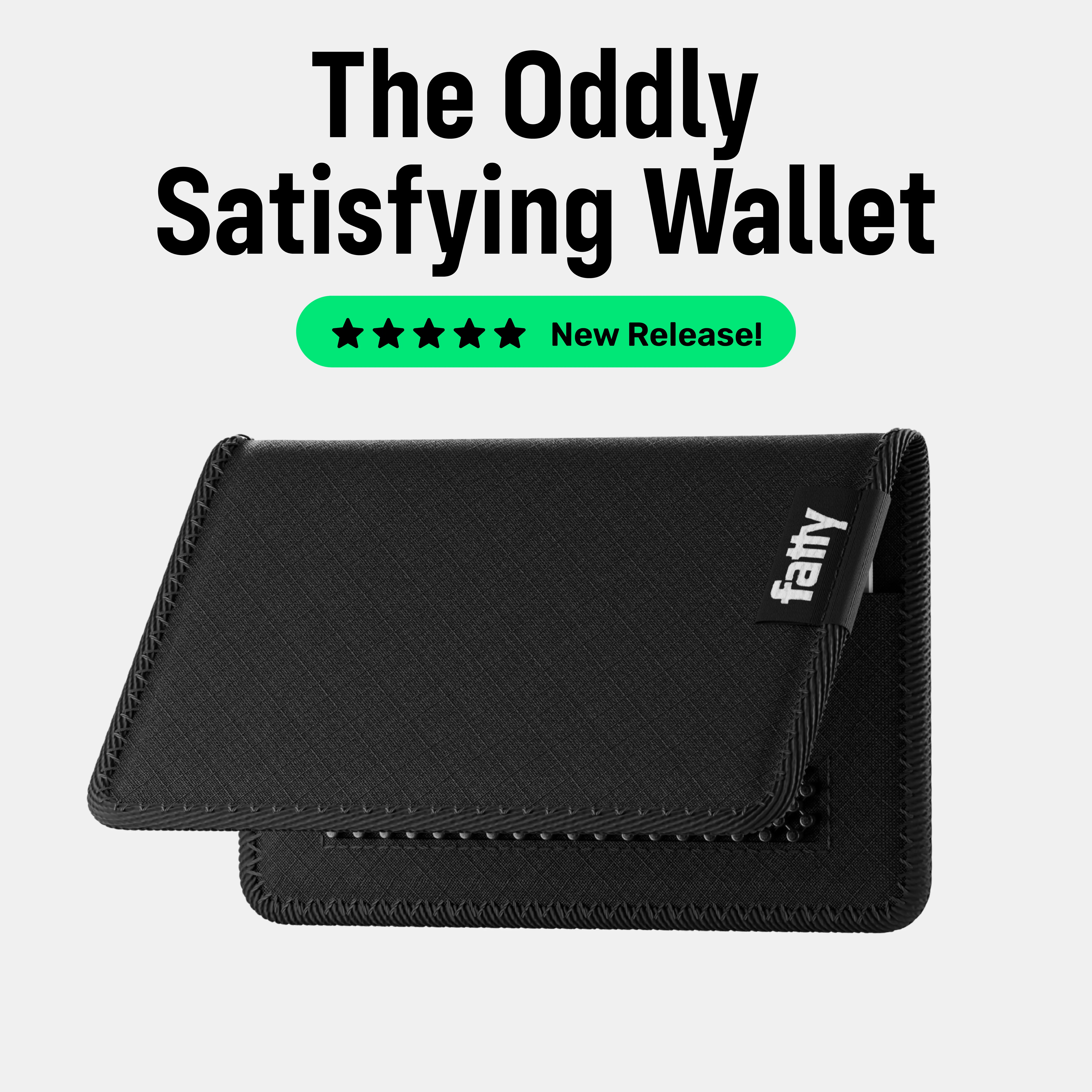FattyPack Snap Wallet | Compact RFID Blocking Ripstop Nylon Wallet | Satisfying Snap-Lock Closure | Welded Construction