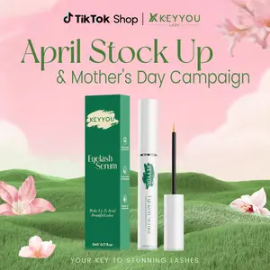 KEYYOULASH Eyelash Serum to Grow Lashes & Brows Eye Lash Serum for Lashes with Advanced Formula Eyelash Enhancing serum for Longer Thicker and Fuller Lashes Vegan & Cruelty-Free (5ML) Tiktok April Stock Up & Mother's Day Campaign