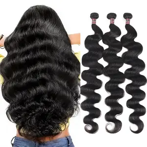 Uwigs Body Wave/Straight Hair Bundles Raw Hair Bundles 1 3 4 Bundles Human Hair Weave bundles 100g/pc