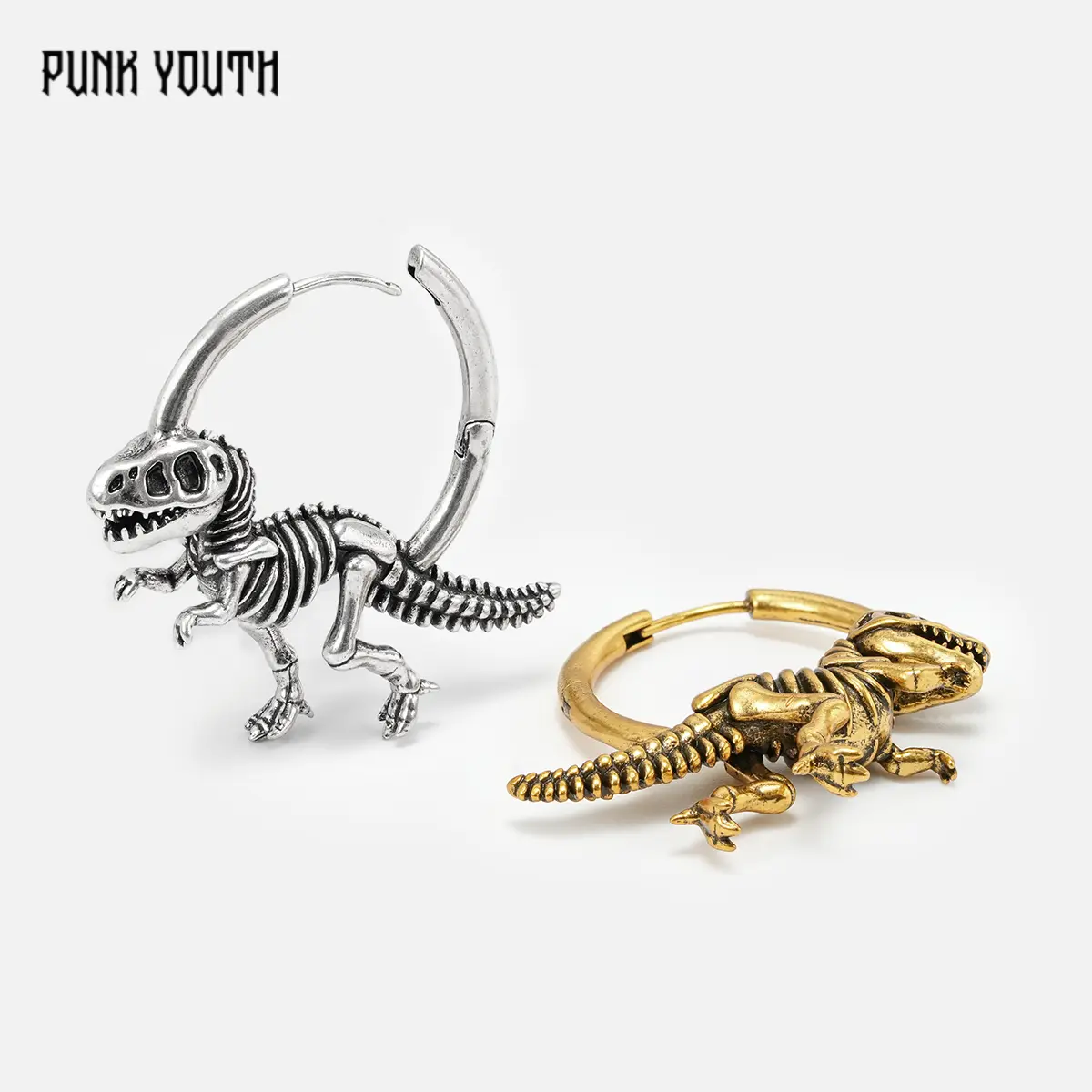 925 Sterling Silver Post DINOSAUR DELIGHT EARRINGS