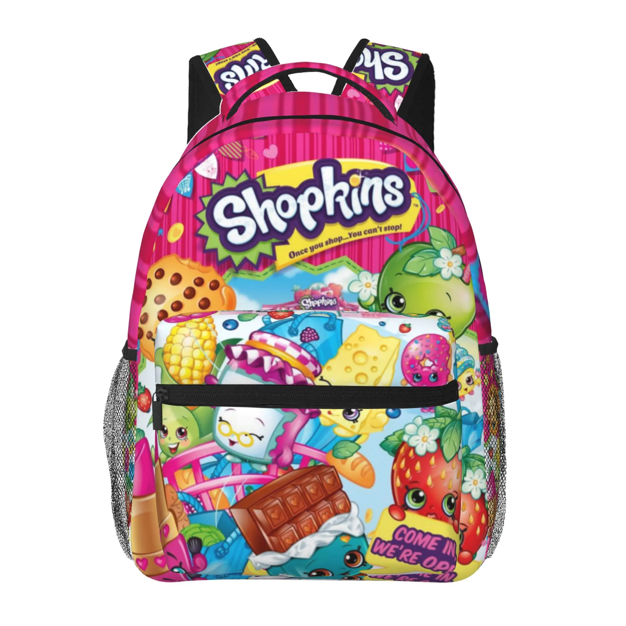 Shopkins Lightweight Kids Backpack Shopkins cartoon School Bookbag  Shopkins Shoppies Perfect Back to School Gift for Preschool & Elementary Daily Commute