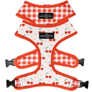 The Cheery Cherries Reversible Dog Harness