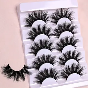5 Pairs D-Shaped Curly Fluffy Lashes Beginner-Friendly Soft Reusable for Daily Party Makeup with Tool Reusable Eyelashes