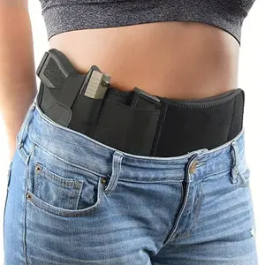 Right-Hand Classic Waistband Gun Holster with Buckle, Adjustable Invisible Breathable Comfortable Polyester Fiber G Series Concealed Carry Gun Holster
