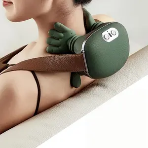 Bionic hand heating massage device, used for deep tissue pain relief, wireless portable electric finger pressure 4D kneading massage, designed to simulate the human hand, suitable for neck/shoulder/hand/leg massage, ideal item for home massage.