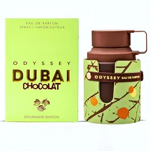 Armaf Odyssey Dubai Chocolat Eau De Parfum for Men & Unisex Eau de Parfum Spray, 3.4 Ounce Amber Vanilla Gourmand Fragrance