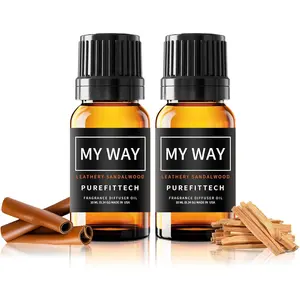 Hotel Diffuser Oil My Way Sandalwood & Scent, Hotel Oils for Home, Office, Spa,2Pack,10mL*2, 0.34 fl oz Diffuser Oil for Diffusers & Humidifiers,