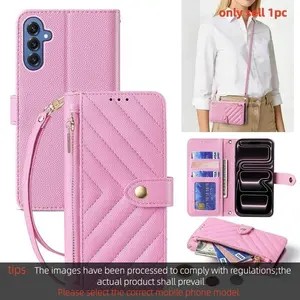 Crossbody Phone Case For Samsung Galaxy S26 S25 S24 S23 Ultra S25 FE  A56 A36 A26 A16 A17 A37 Wallet Cover