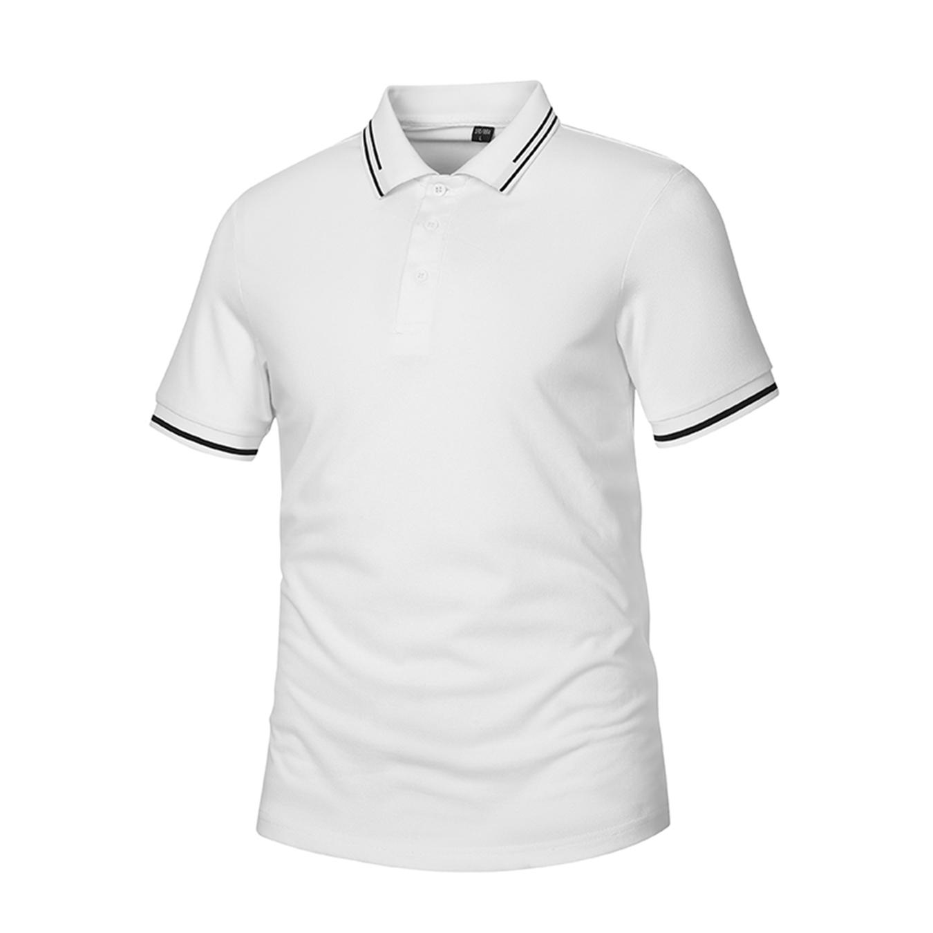 Men’s slim-fit short-sleeve polo shirt, classic pique polo with a pointed collar, breathable casual collared top for golf, business, and everyday wear