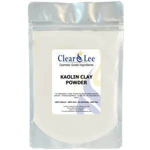 ClearLee Kaolin Clay Cosmetic Grade Powder - 100% Pure Natural Powder - Great For Skin Detox, Rejuvenation, and More - Heal Damaged Skin - DIY Clay Face Mask