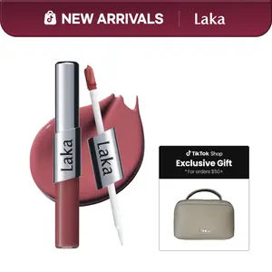 [Laka] Perfect Twin Lip — Dual-Ended Liquid Lipstick with Velvet Matte Color and Glossy Shine