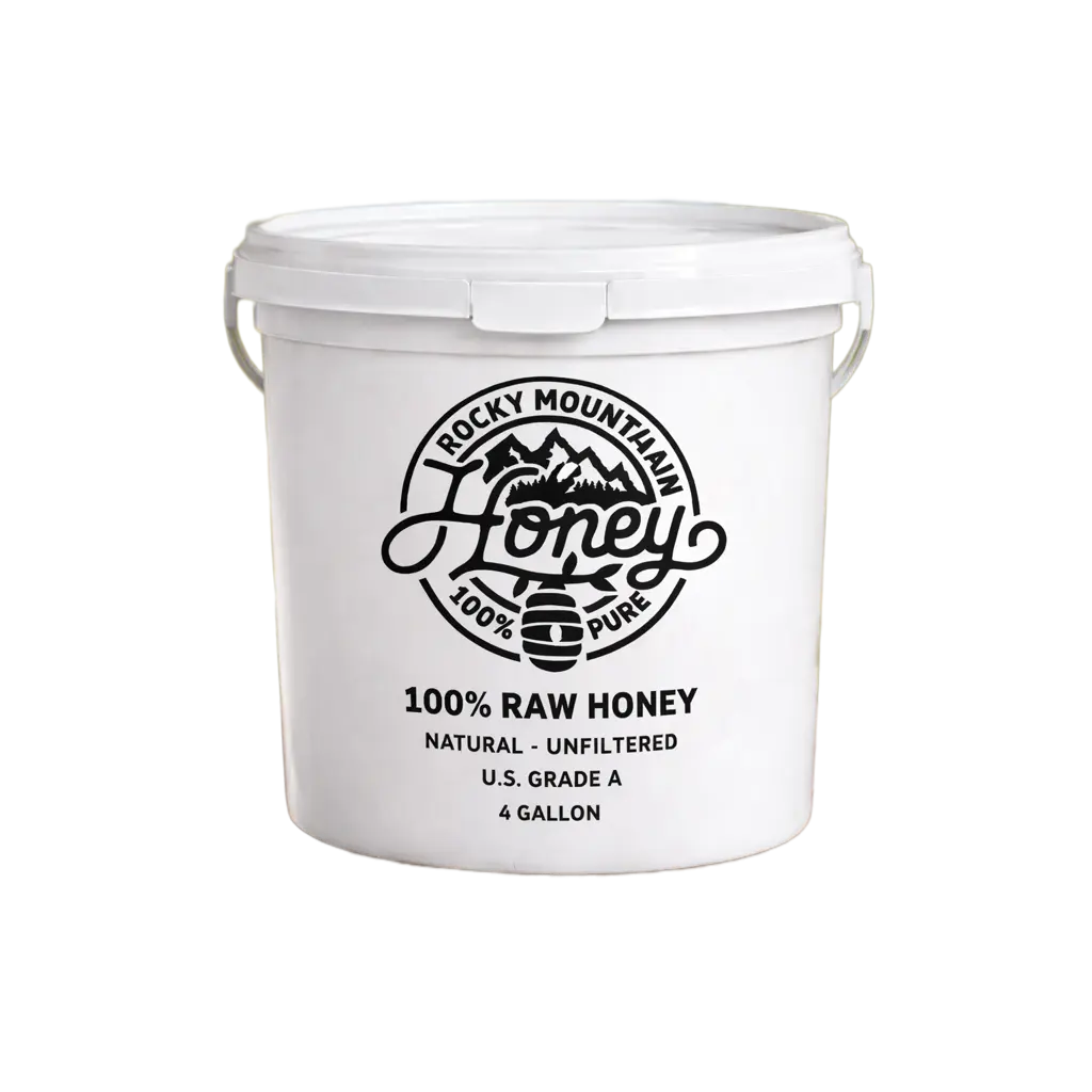 Clover 100% Raw Honey - 4 Gallon Bucket