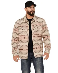 Rock & Roll Denim Men's And Men'S Southwestern Zip Jacket - Bm92c01918