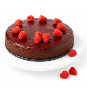 Andy Anand Sugar-Free Raspberry Chocolate Cake, 9-Inch, 2.8 lb – Real Chocolate Truffles, Monk Fruit Sweetened, Diabetic-Friendly Gift Box