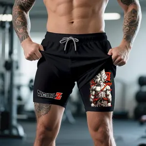 Dragon Ball DBZ Goku Saiyan jorts outfit men 80s 90s short shorts summer camo shorts Anime graphic sweatshorts men gifts