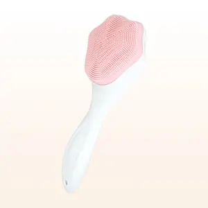 Long Handle Silicone Face Brush, Soft Silicone Bristles, Gentle Cleansing, Deep Pore Cleaning, Ergonomic Design, Essential Skincare Tool, Facial Cleansing Brush