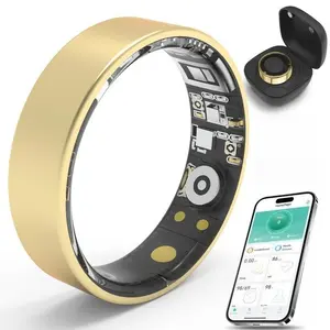 2026 New Smart Health Ring for Women Men Fitness Tracker with Heart Rate Blood Oxygen Sleep Step Tracker IP68 Waterproof for iPhone Android Compact Wearable Tech Device - Monitoring, Monitor, Heart Rate Monitor
