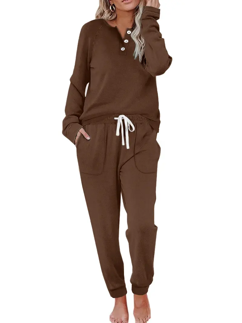 JURANMO Women's 2 Piece Sweatsuit Outfits Long Sleeve Crewneck Pullover Sweatshirt Drawstring Jogger Pants Plus Size Lounge Sets Black L Lightning Sa