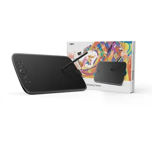 UGEE Upgraded M908 Graphics Drawing Tablet (10x6.25 in) - 8 Hot Keys & Scroll Wheel, 16K Levels Pressure Sensitivity Battery-Free Stylus | Compatible with Windows, Mac & Android