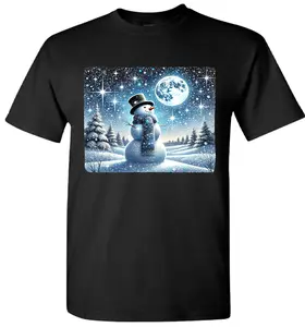 Various Christmas Tee Designs For T-Shirts Pt 7 - Colorful Graphic Tee, Seasonal Apparel - Comfort Breathable Check  unisex shirt, Christmas chibi character shirt, Christmas ghost shirt, snowman shirt, Santa coming to town shirt, cow shirt, snow globe tee