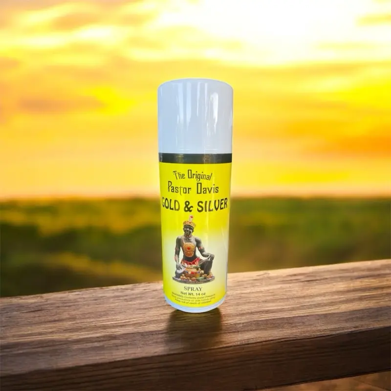 Gold & silver. 14 oz spray. Gold & silver. 14 oz spray.