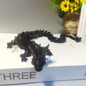 Mini Dragon Design Desktop Figurine, Art Figurine, Desktop Statue, 1 Count 3D Printed Creative Desktop Ornament, Home Decor Supplies for Living Room Bedroom Office, Home Decor Accessory, Interior Decoration Accessories