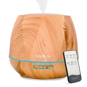 Upgraded DAROMA 550ml Essential Oil Diffuser, Upgraded Remote Control 7 in 1 Aromatherapy Ultrasonic Cool Mist Humidifier, 7 Color Changing Mood Lights & Waterless Auto-Off for Home Office Gift oildiffuser diffuser for