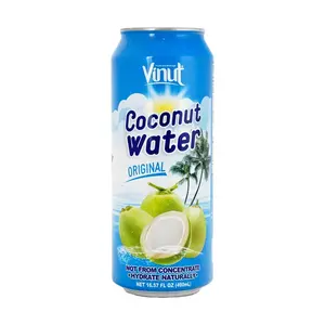 VINUT 100% Natural Coconut Water 490ml - Pure Refreshing Hydration from Vietnam