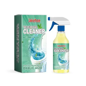 Jakehoe Powerful Toilet Cleaner: Spray and wait 5 minutes, yellow limescale falls off automatically! No hard scrubbing needed, leaves your toilet bright white like new. foam cleaner