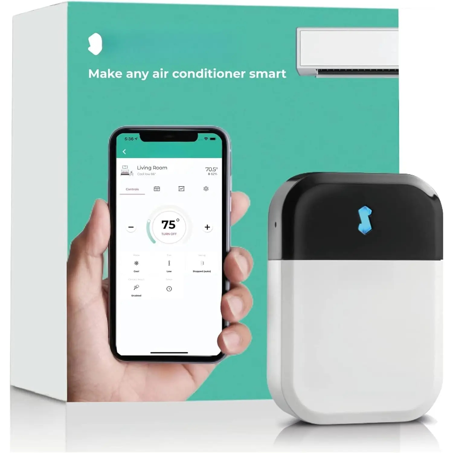 Sky,   Air Conditioner Controller. Quick & Easy DIY Installation. Maintains Comfort with Energy Efficient. Automatic Wifi Thermostat Control App. , Alexa and  Compatible