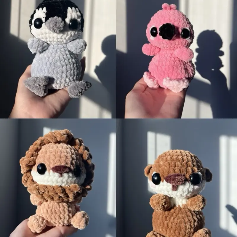Handmade Weighted Crochet Animal Plush | Stress Relief Plushie | Soft Sensory Gift | Multiple Animal Options