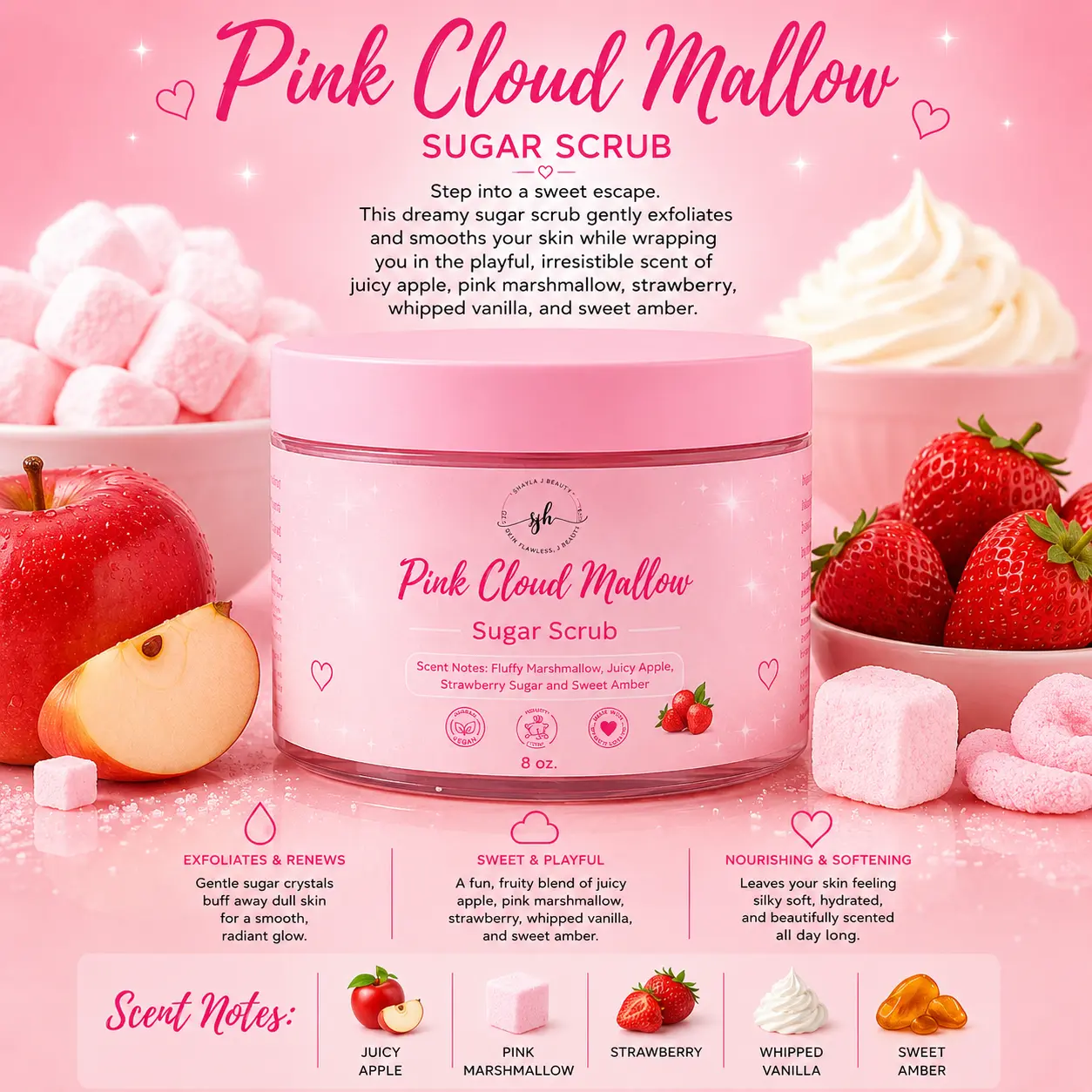 Shayla J Beauty | Exfoliating Sugar Scrub