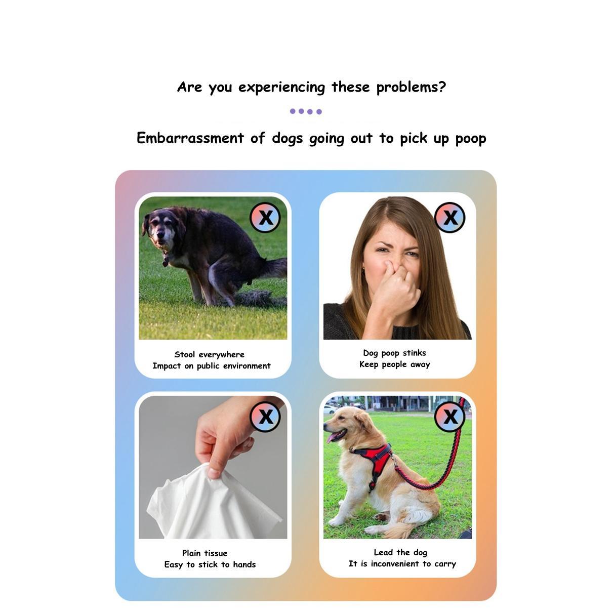 1/42 Roll Pet Biodegradable Trash Bag Dog Poop Bags Bulk  Scented Poop Bag Degradable Cat Waste Bags Dog Poop Dispenser