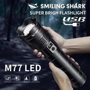 【SD-7147】Smilingshark flashlight, long -lasting durability,Eight-gear light source Regulate, meets your daily needs, and illuminate your exploration road!