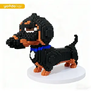 Animal Building Block Doxie Squirrely Lucky Kitty Balloon Dog Set Dog Toys Birthday Festival Gift Educational Trend Decor Cool Children's Day Gift