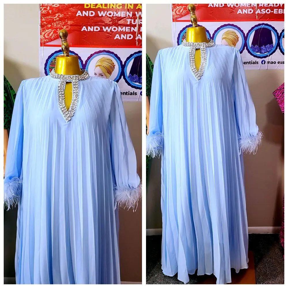 Women's Casual Luxury Gown Dresses, Available in Cream, Pink, Orange Colors, Sizes L, XL, XXL, 3XL - Womenswear