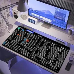 S - Shortcuts Mouse Pad Mousepad Large Gaming LockEdge Thickened Computer Keyboard Table Desk Mat Desktop Accessory