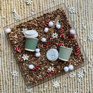 Hot Cocoa Sensory Bin Filler