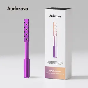 30 Germanium Bead Facial Beauty Roller, Face Massage Tool Made of Aluminum Alloy, Home Beauty Device for Youthful Skin