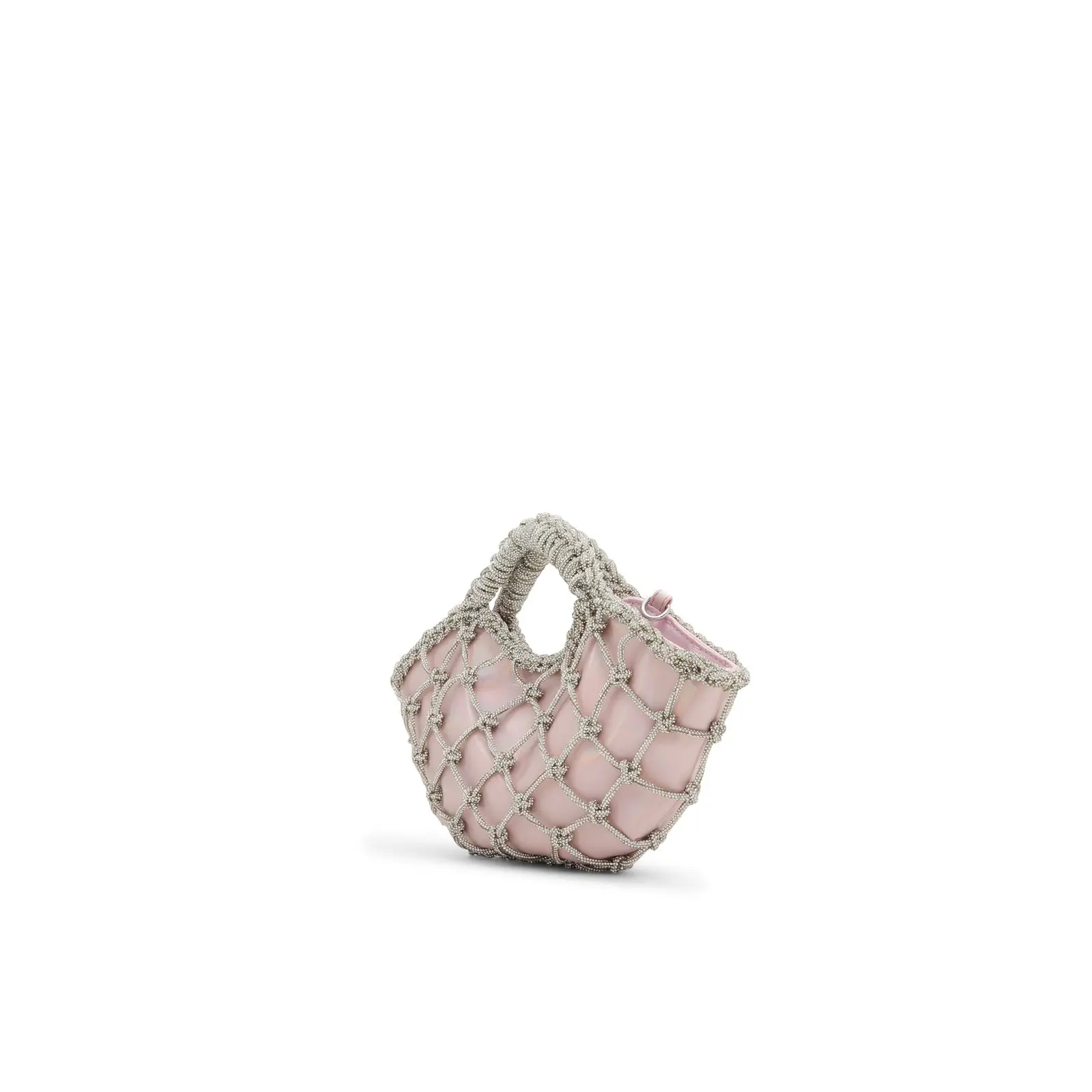 Wicked x ALDO Glamorousgal Pink Handbag with Silver Weaving