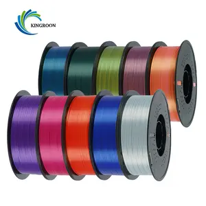 KINGROON 5KG Silk Dual-Color PLA | Engineered for Consistent Flow, +/-0.03mm Accuracy, 99% Printer Compatibility, Trusted by 3D Artists & Designers
