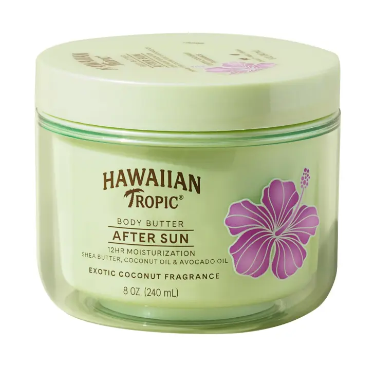 Hawaiian Tropic After Sun Body Butter with Coconut Oil, 8oz, After Sun Lotion, Moisturizing Body Lotion, After Sun Moisturizer, Coconut Body Butter, After Sun Care, After Sun Skin Care, 8oz
